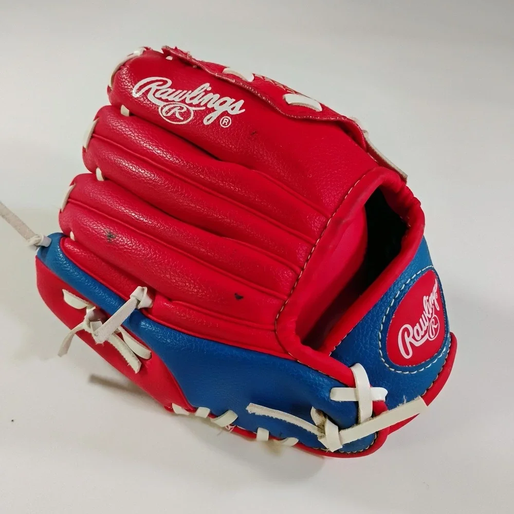 Rawlings Player Series Youth Red Blue Model: PL91SR Baseball Glove